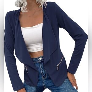 ‼️SOLD‼️ SHEIN Deep Blue Women's Blazer